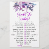 Lila Blume würde sie eher Brautparty spielen Briefpapier (Vorderseite)