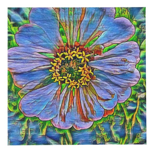 Lila Blume Würfel (Rechts)