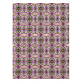 Lila-Blumen Abstrakte Kunst Tischdecke (Vorderseite)