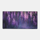 Lila Blumen aus einem Baumviolett Schreibtischunterlage (Vorderseite)