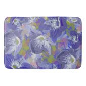 Lila Blumen Badematte (Vorderseite)