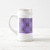 Lila Blumen Bierglas (Links)