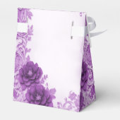 Lila Blumen Blüh Gevor Box Geschenkschachtel (Rückseite)