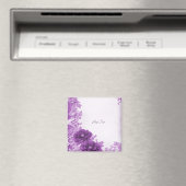 Lila Blumen Blühen Magnet (In Situ (Geschirrspüler))