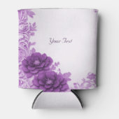 Lila Blumen Blühend Gastgeschenk Hochzeit kann küh Dosenkühler (Vorderseite)