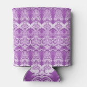 Lila Blumen Blühend Gastgeschenk Hochzeit kann küh Dosenkühler (Rückseite)