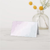 lila Blumen botanische Hochzeit Platzkarte (Rückseite)