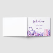 LILA BLUMEN BOTANISCHES GÄSTEBUCH (Voll)