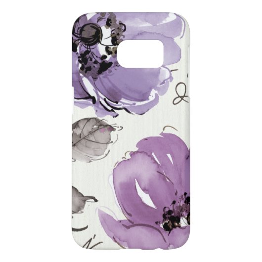 Lila Blumen Case-Mate Samsung Galaxy Hülle (Rückseite)