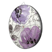 Lila Blumen Dartscheibe (Vorderseite rechts)