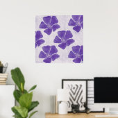 Lila Blumen-Druck Poster (Heimbüro)