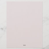 Lila Blumen Ecken Briefpapier (Rückseite)