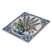 Lila Blumen Fliese (Seite)