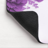Lila Blumen Geblüht Mousepad (Ecke)