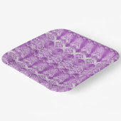 Lila Blumen Geblüht Papierplatte Pappteller (Gewinkelt)