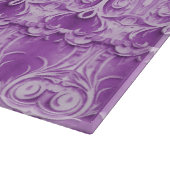 Lila Blumen Geblüht Schneidebrett (Ecke)