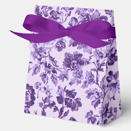 Lila Blumen Geschenkschachtel (Vorderseite)