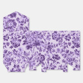 Lila Blumen Geschenkschachtel (Ungefaltet)