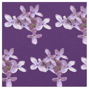 Lila Blumen-Gewebe Stoff