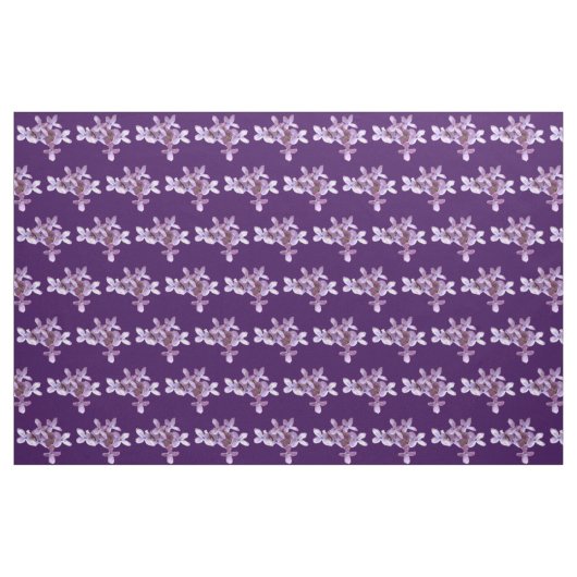 Lila Blumen-Gewebe Stoff (Fat Quarter (45,7 x 55,9 cm))