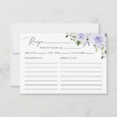 Lila Blumen, Grünpflanzen, Brautparty (Vorderseite)