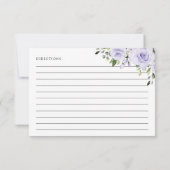 Lila Blumen, Grünpflanzen, Brautparty (Rückseite)