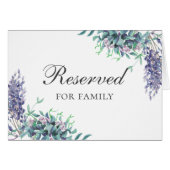 Lila Blumen Hochzeit. Blumenschrift (Vorderseite (Horizontal))