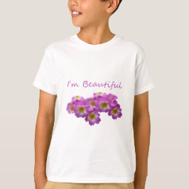 Lila Blumen, ich bin schön T-Shirt