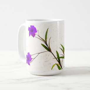 Lila Blumen im Wind Kaffeetasse