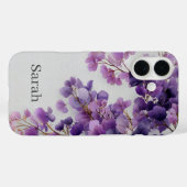 Lila Blumen iPhone-Hülle Case-Mate iPhone Hülle (Rückseite (Horizontal))