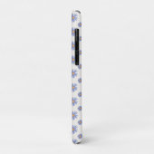 Lila Blumen iPhone / iPad-Hülle mit Initialen Case-Mate iPhone Hülle (Hinten/Links)