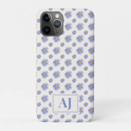 Lila Blumen iPhone / iPad-Hülle mit Initialen Case-Mate iPhone Hülle