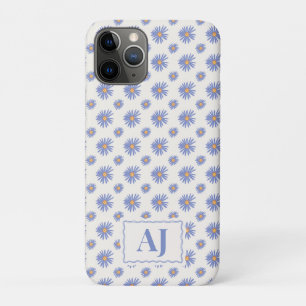 Lila Blumen iPhone / iPad-Hülle mit Initialen Case-Mate iPhone Hülle
