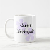 Lila Blumen-jr.-Brautjungfer Kaffeetasse (Links)