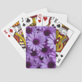 Lila Blumen Klassische Spielkarten (Rückseite)