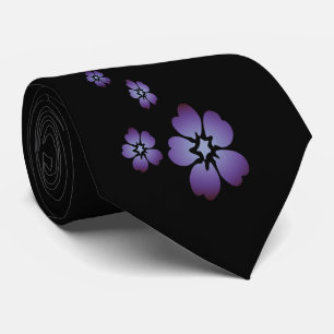 Lila Blumen Krawatte