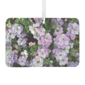 Lila Blumen Landschaft Rectangle Air Freshener Autolufterfrischer (Rückseite)