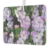 Lila Blumen Landschaft Rectangle Air Freshener Autolufterfrischer (Links)