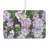 Lila Blumen Landschaft Rectangle Air Freshener Autolufterfrischer (Vorderseite)
