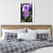 Lila Blumen Leinwanddruck (Insitu (Schlafzimmer))