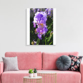 Lila Blumen Leinwanddruck (Insitu (Wohnzimmer))