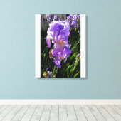Lila Blumen Leinwanddruck (Insitu (Holzboden))
