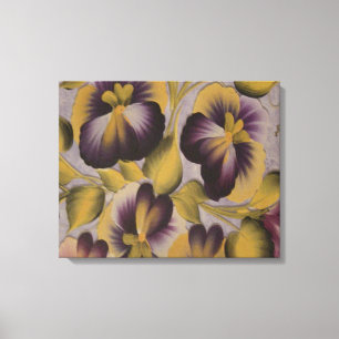 LILA BLUMEN LEINWANDDRUCK