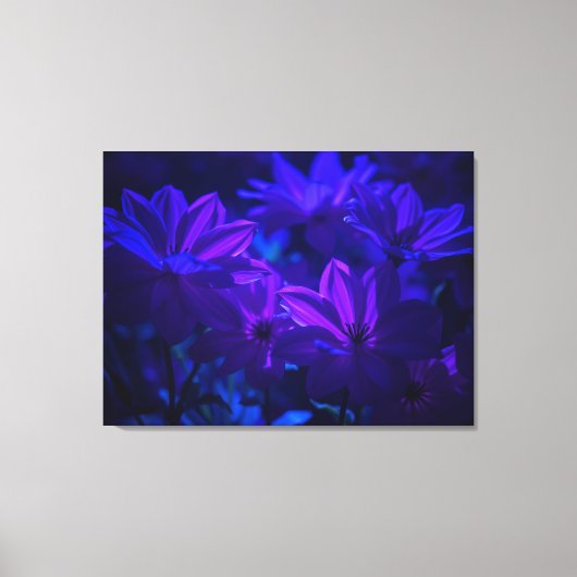 Lila Blumen Leinwanddruck (Vorderseite)