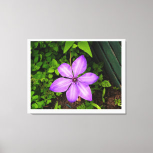 Lila-Blumen-Leinwanddruck Leinwanddruck