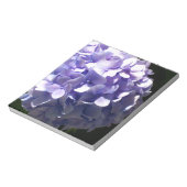 Lila Blumen lila blühende lila Hydrageas Notizblock (Rotiert)