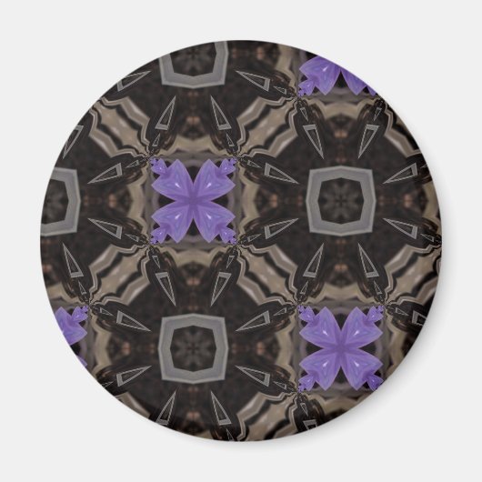 Lila Blumen Magnet (Vorne)