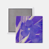 Lila Blumen-Magnet Magnet (Vorderseite/Rückseite)