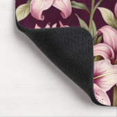 Lila Blumen-Mauspad Mousepad (Ecke)
