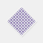 Lila Blumen mit hellem Hintergrund Serviette (Ecke)